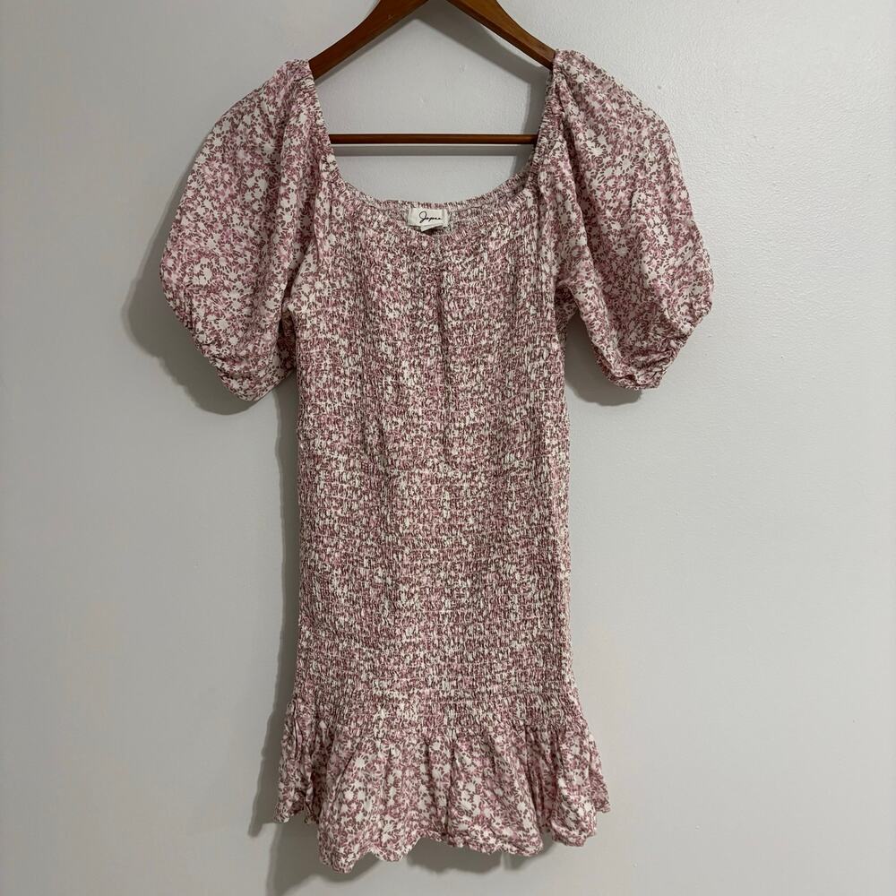 Japna Boho Floral Puff Sleeve Women's Small Dress Spring Cottage Fairy